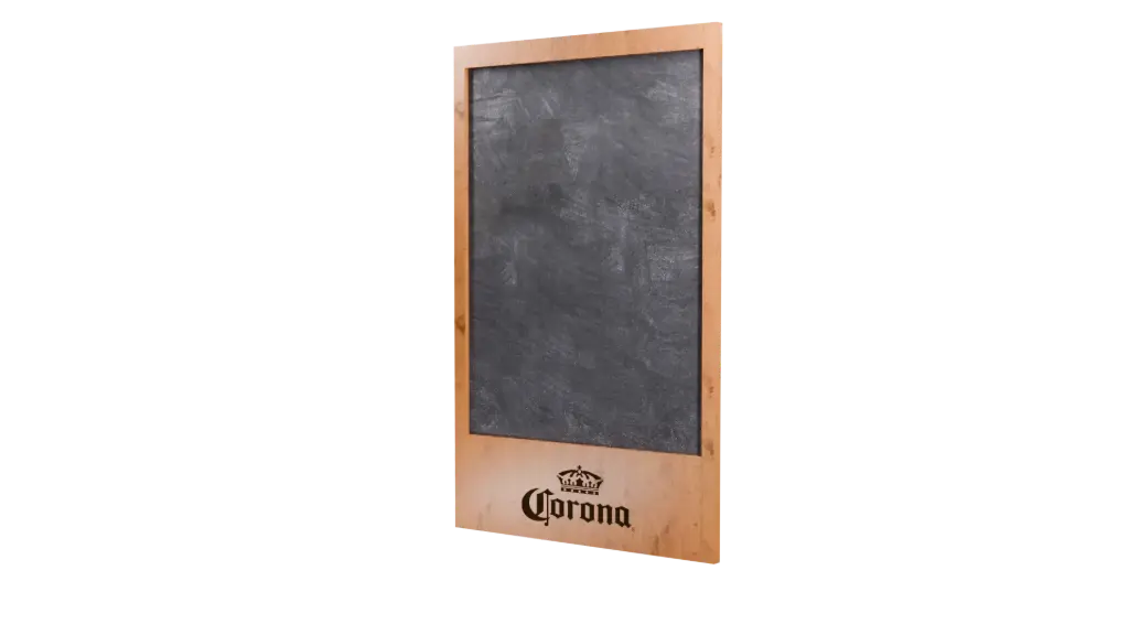 Pizarra Pared Madera Pueblo Mágico Corona